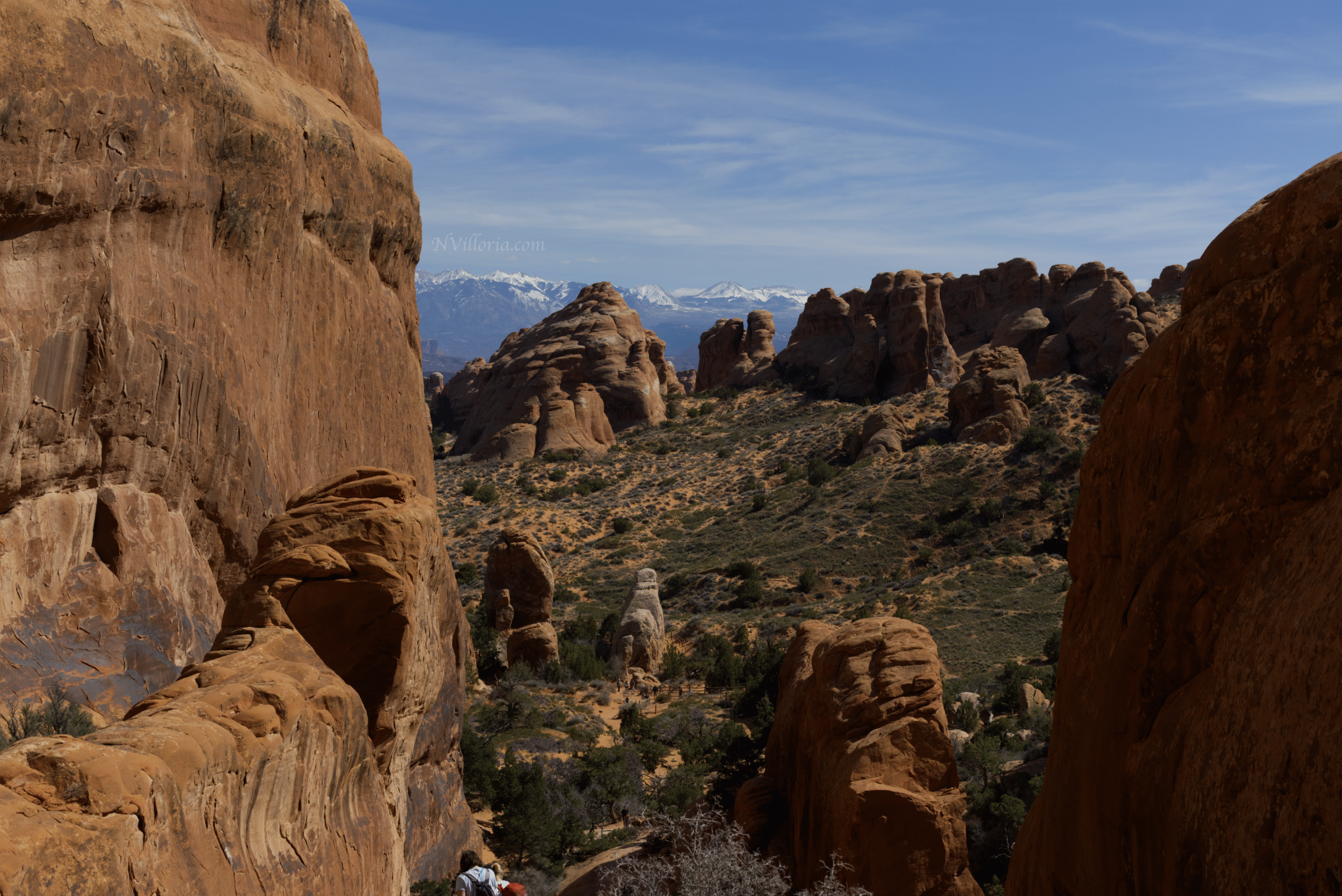 views from hiking at Arches National Park - via NVilloria.com