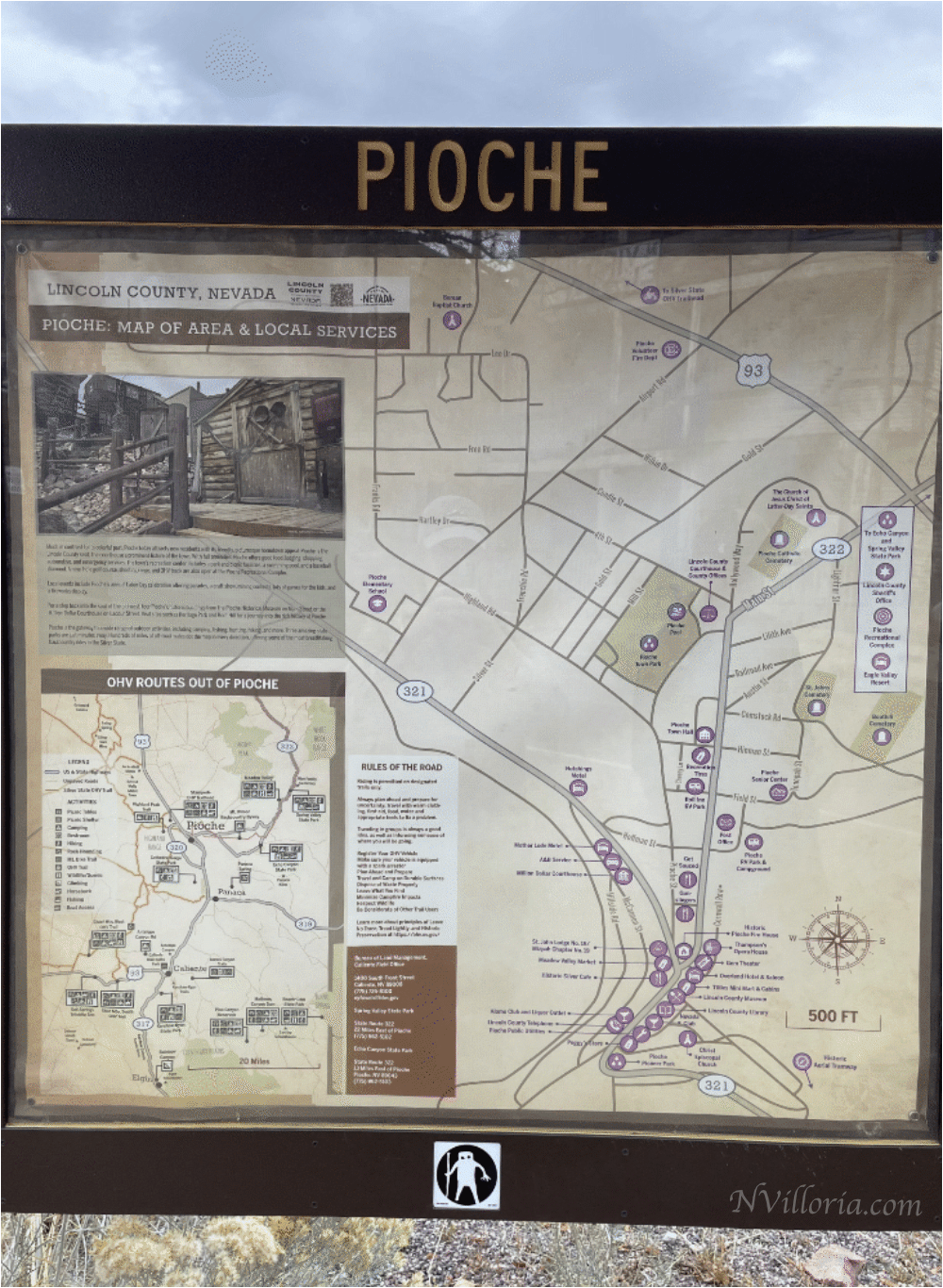 A map of Pioche, NV - via NVilloria.com