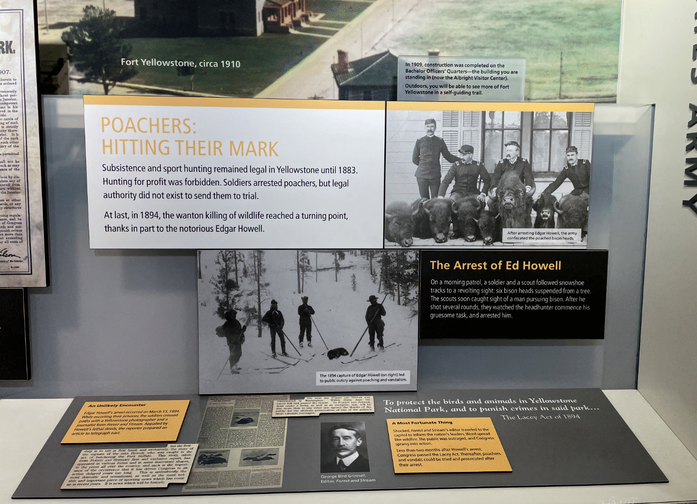 visitor center displays inside the Horace M. Albright Visitor Center at Yellowstone National Park - via NVilloria.com