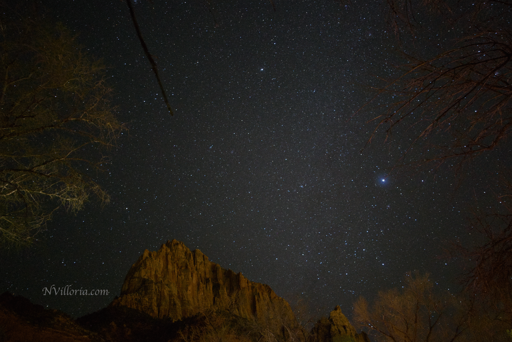 starry skies at Zion National Park - via NVilloria.com