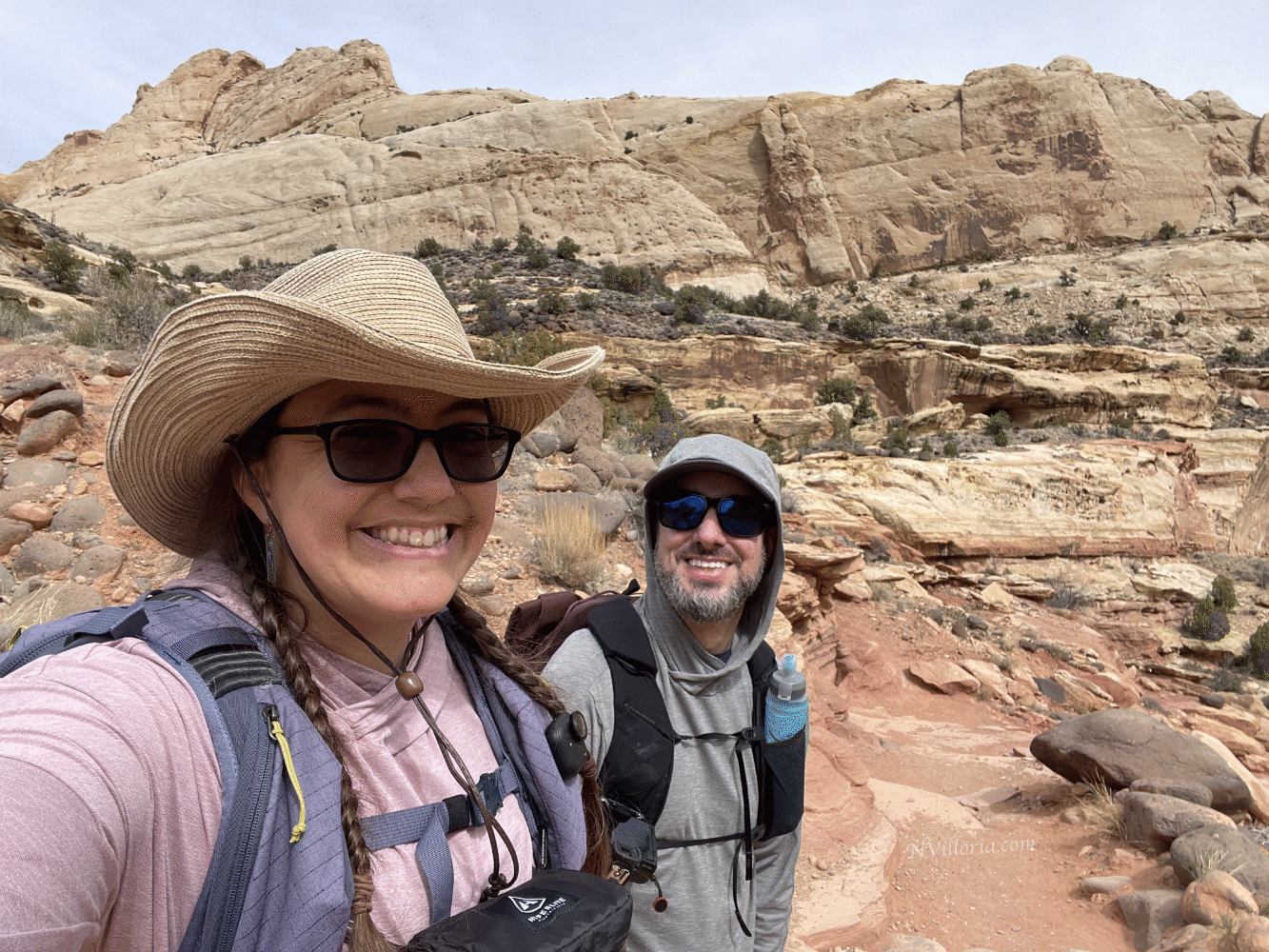 Nikki and Jason at Capitol Reef National Park via NVilloria.com