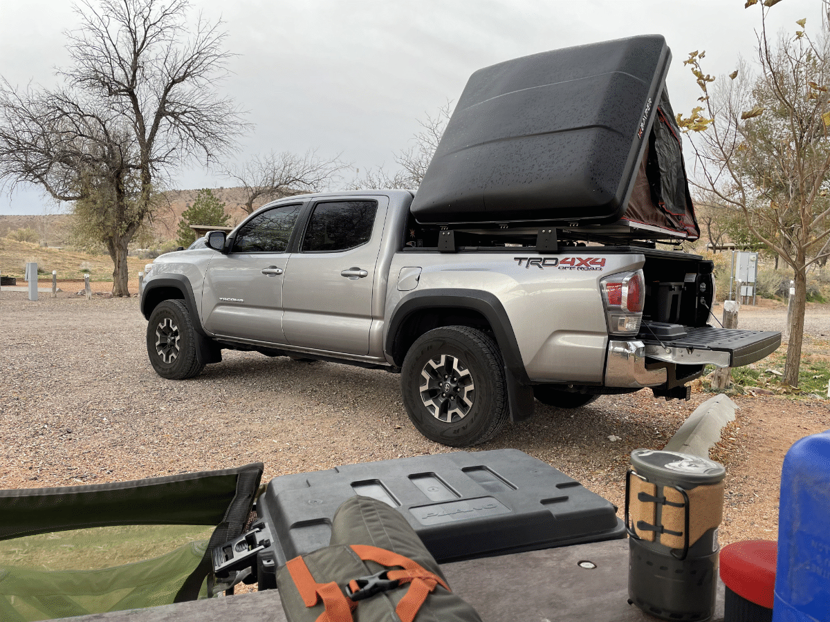 iKamper Skycamp Mini on a 5-foot bed Toyota Tacoma - via NVilloria.com 