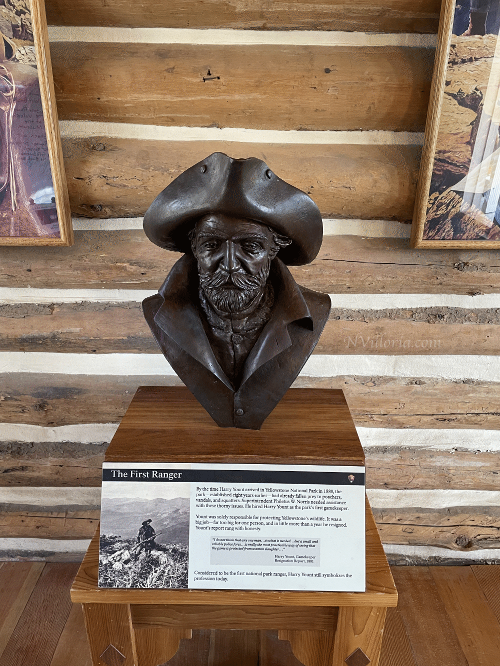 displays inside the Museum of the National Park Ranger at Yellowstone National Park - via NVilloria.com