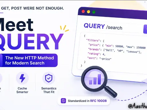RFC 10008 just standardized a new HTTP method: QUERY. Here's why GET and POST weren't enough, how QUERY works, real examples, and where adoption actually stands in 2026.