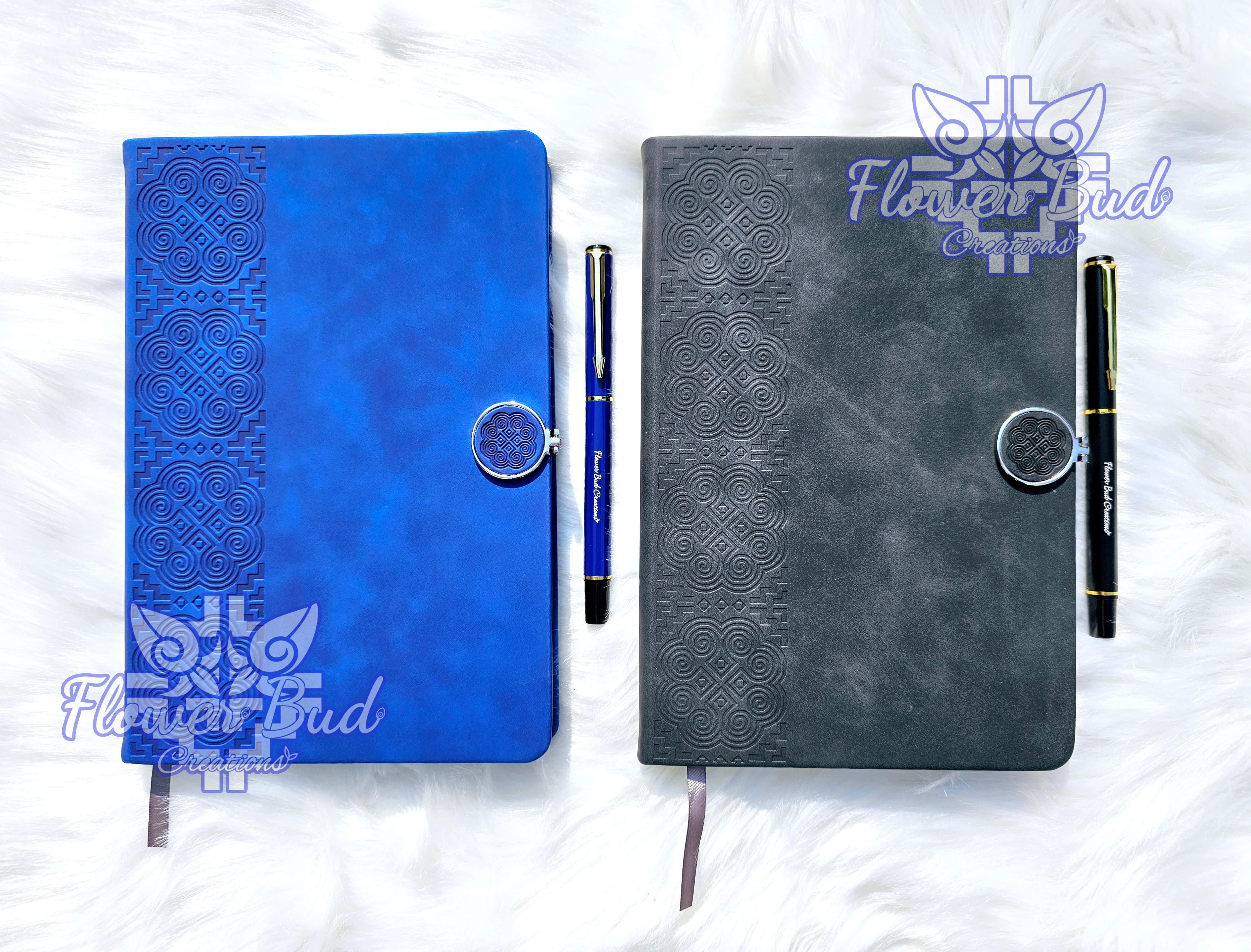 Hmong Pattern Journal & Pen Gift Set | Personalize Your Journal