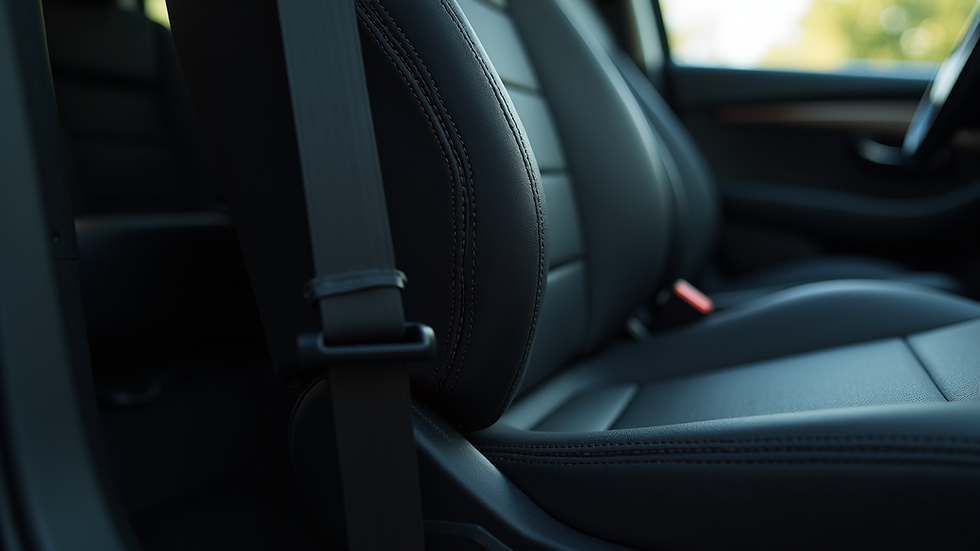 Close-up view of a vehicle seat sensor installed under a car seat