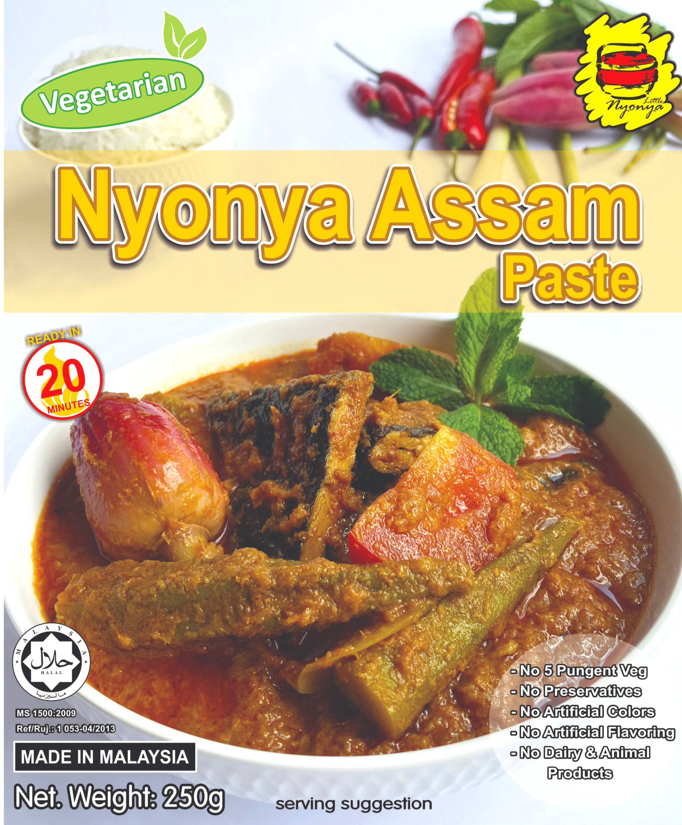 Vegetarian Nyonya Assam Paste