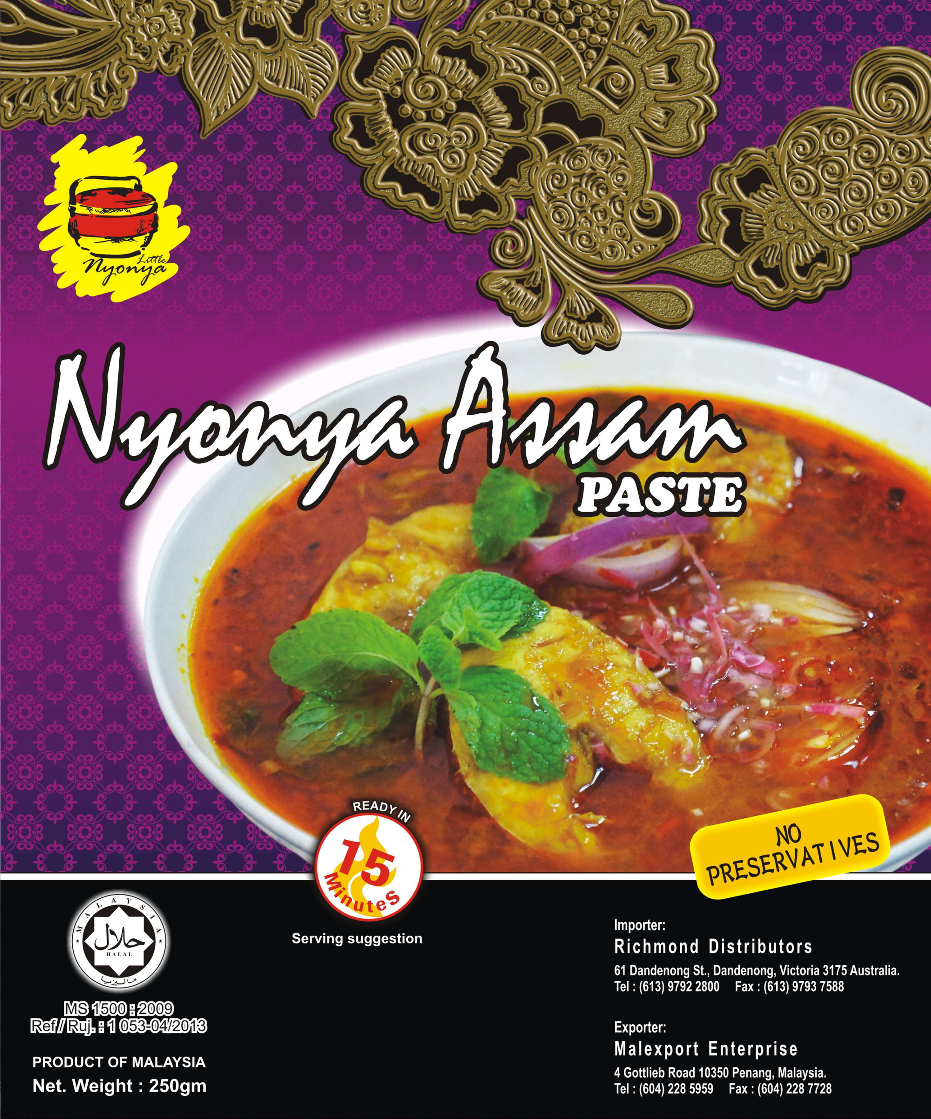 Nyonya Assam Paste