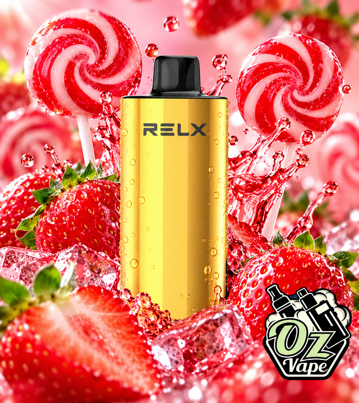 Relx Hercules - Strawberry Lollipop - 12,000