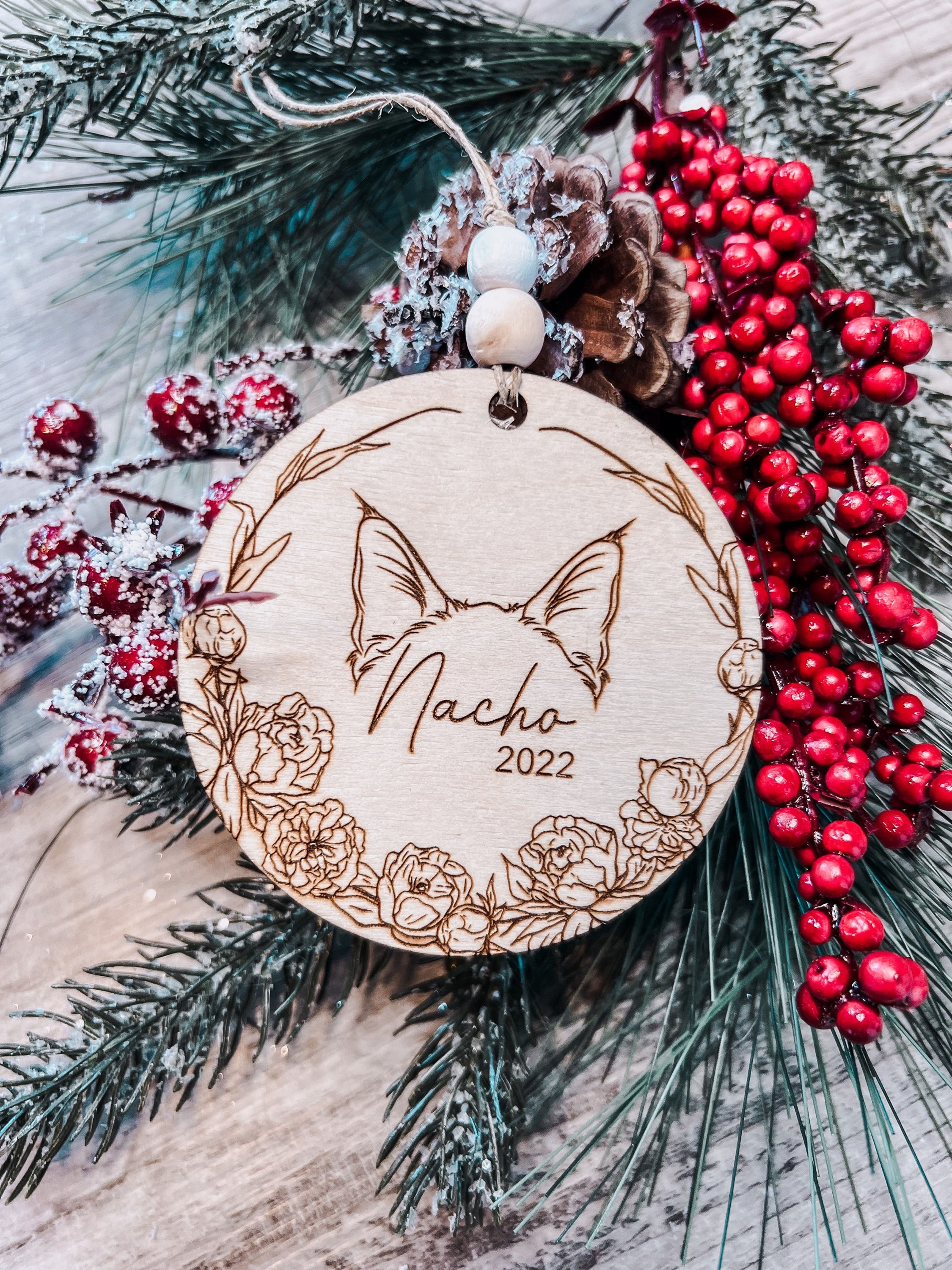 Pet Ear Outline Ornament