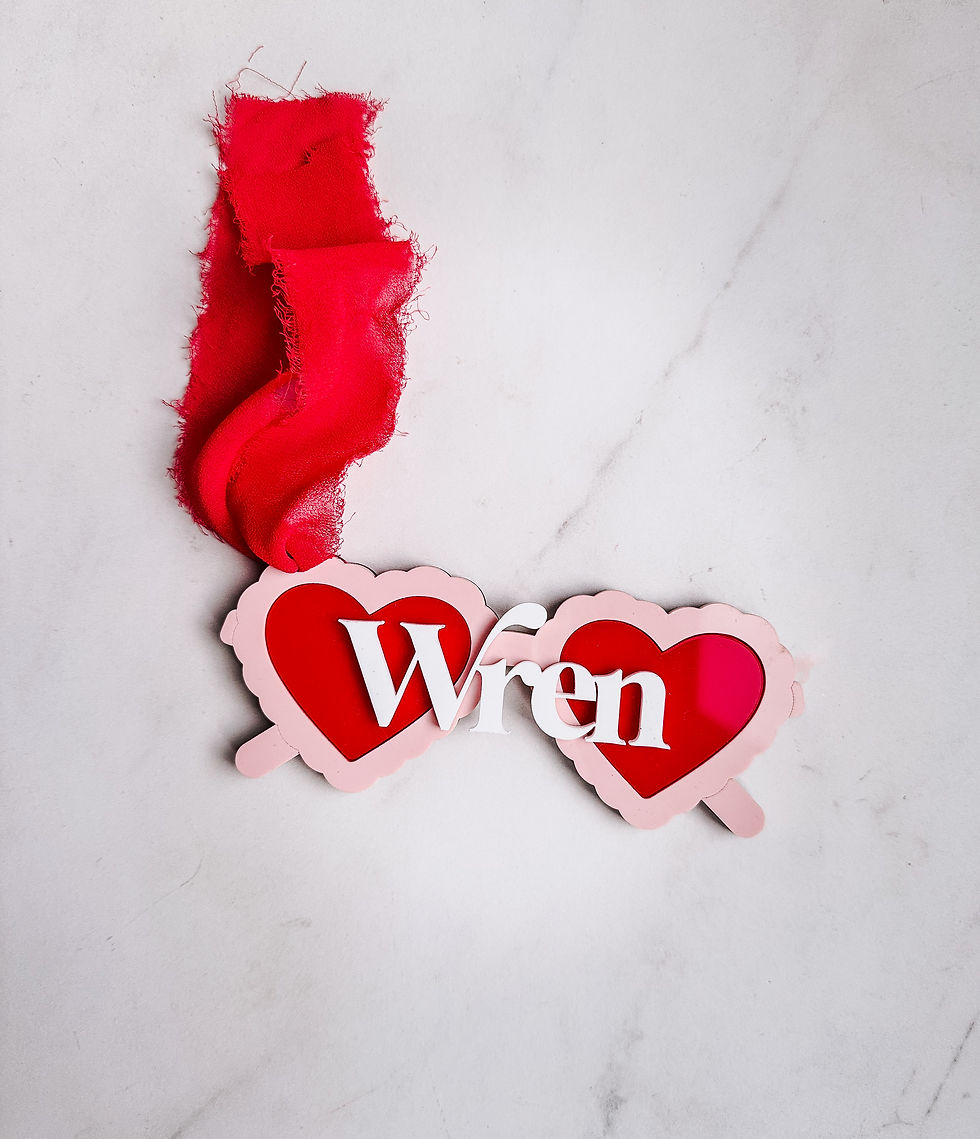 Thumbnail: Heart Sunglasses Basket Tag