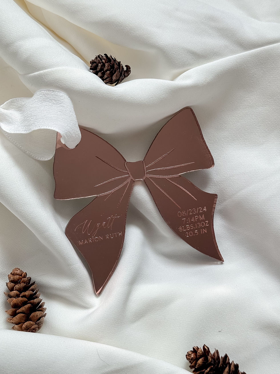 Thumbnail: Bow Baby Stat Ornament