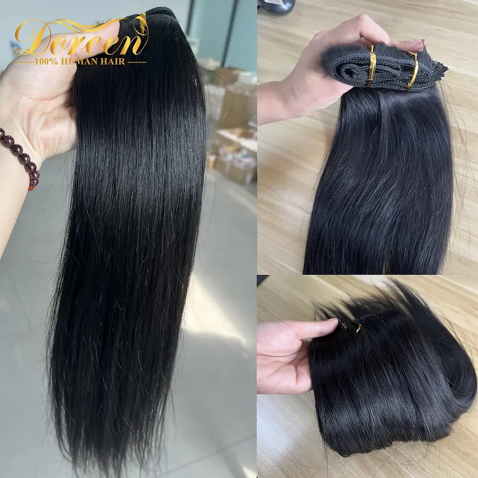 Thumbnail: Full Head Brazilian Remy Clip in Hair Extensions