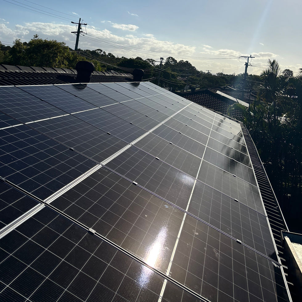 DJ Installed Solar system