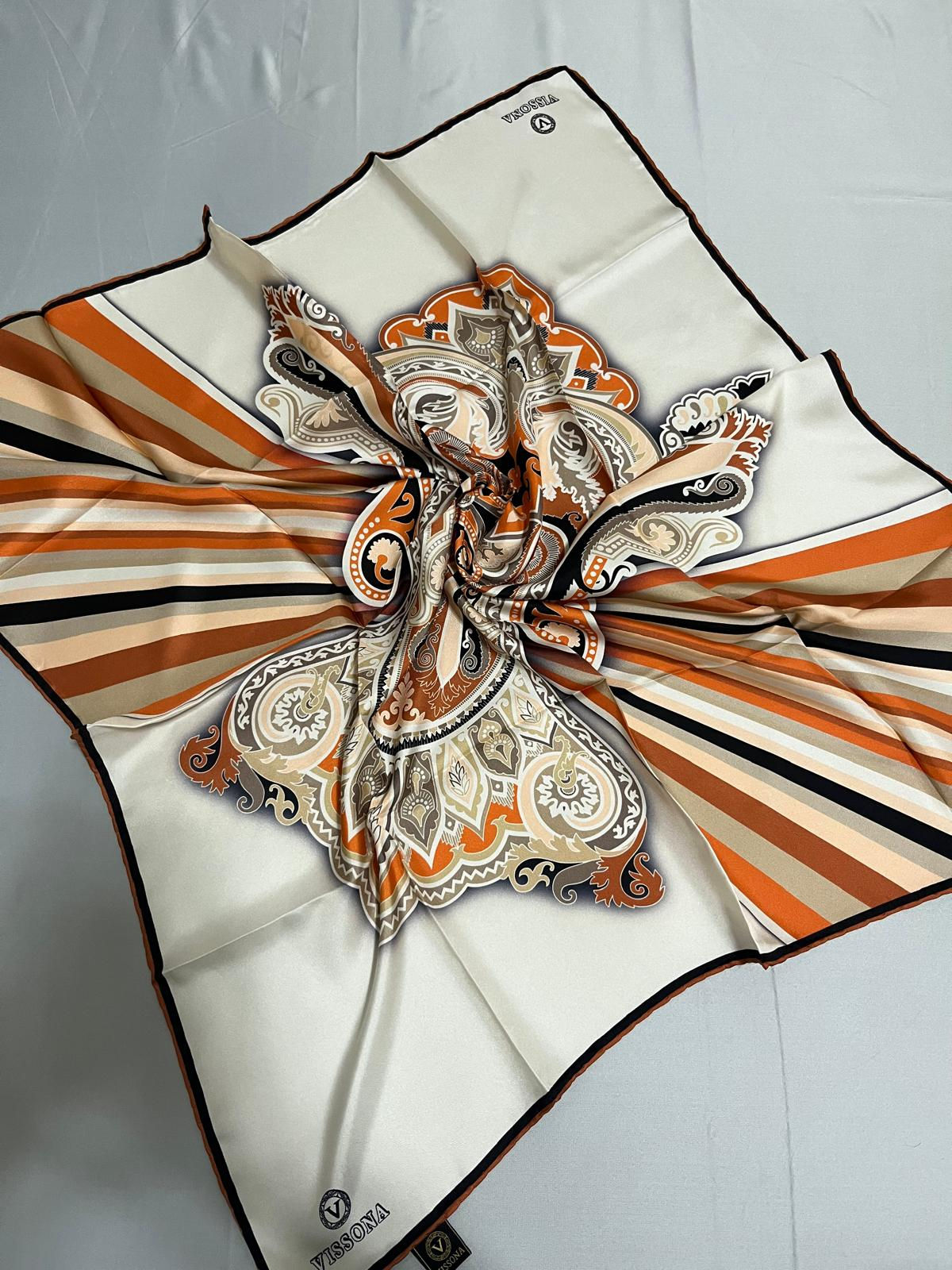 Vissona Twill %100 İpek Eşarp