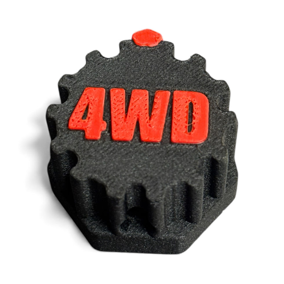 Thumbnail: Labeled 4WD & Light Switch Knobs for YXZ1000 R SS - Premium with Carbon Fiber