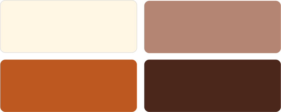 autumn wedding colour palette burnt earth rust