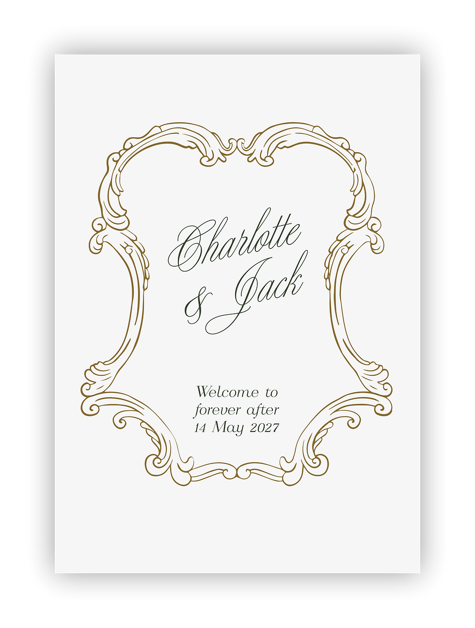 wedding event welcome sign