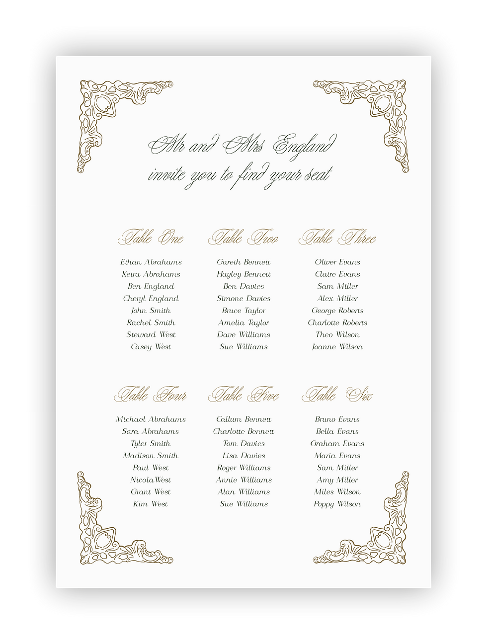 wedding signage