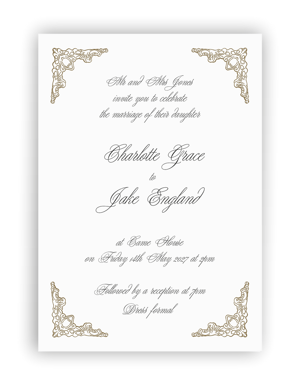 wedding invitation