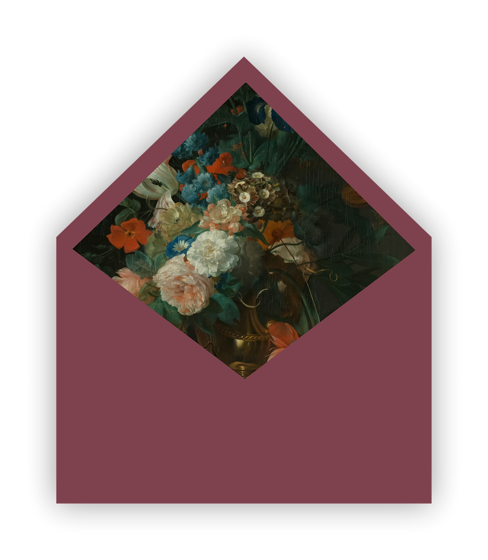 wedding invitation envelope and liner