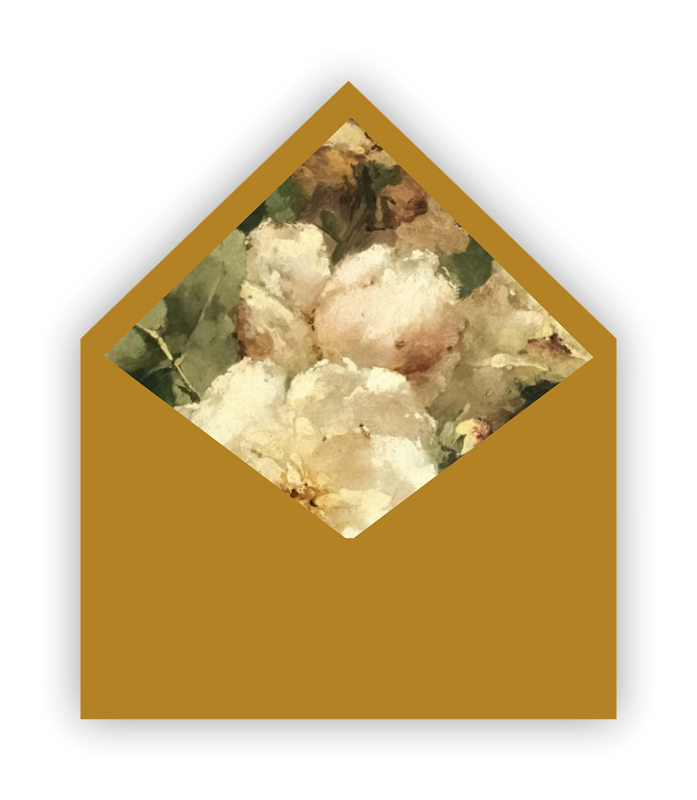 wedding invitation envelope and liner