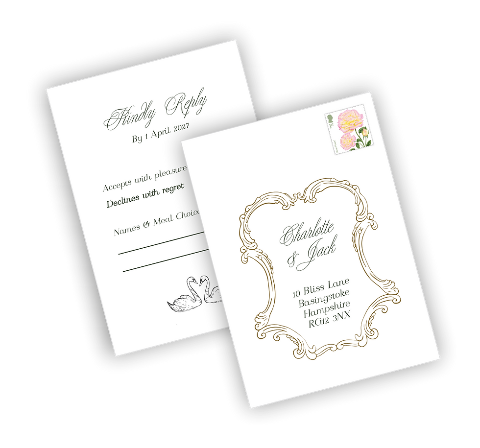 weddng invitation RSVP card