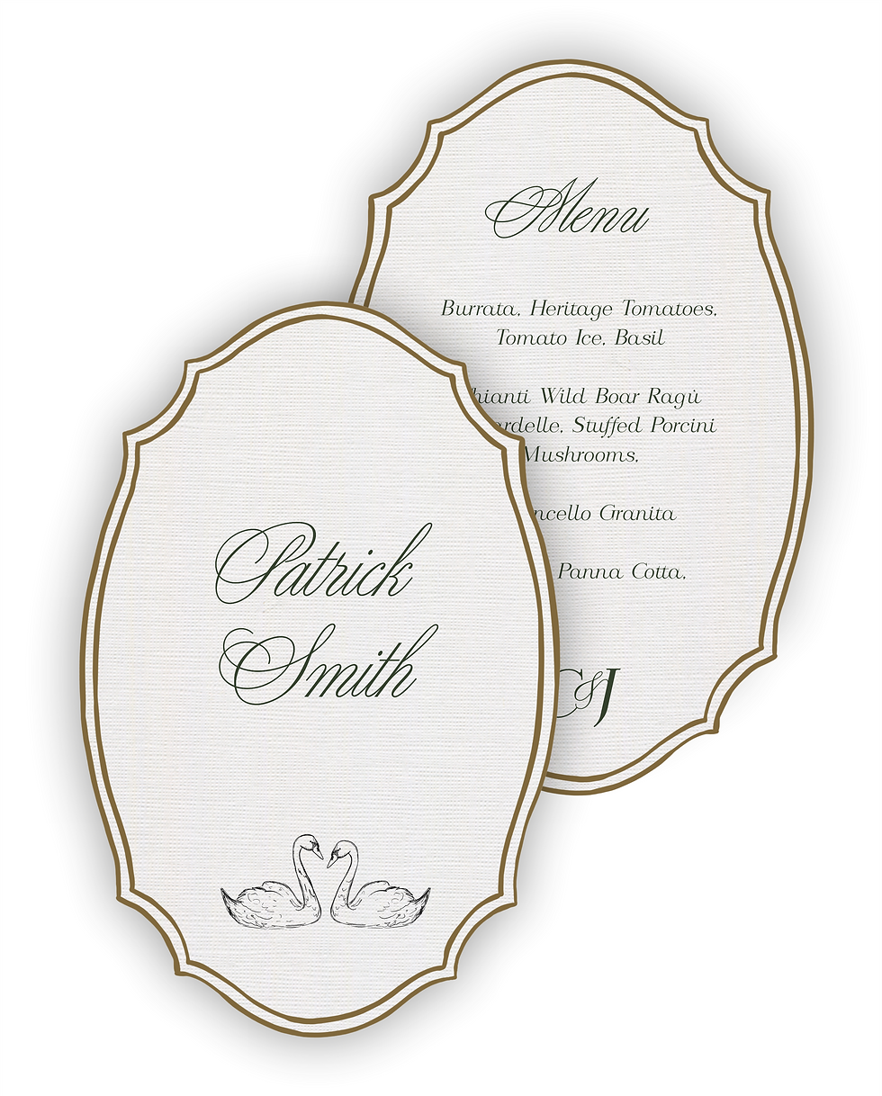 wedding menus, event menu