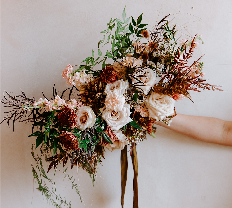 autumn wedding colour palette burnt earth rust coffee tones