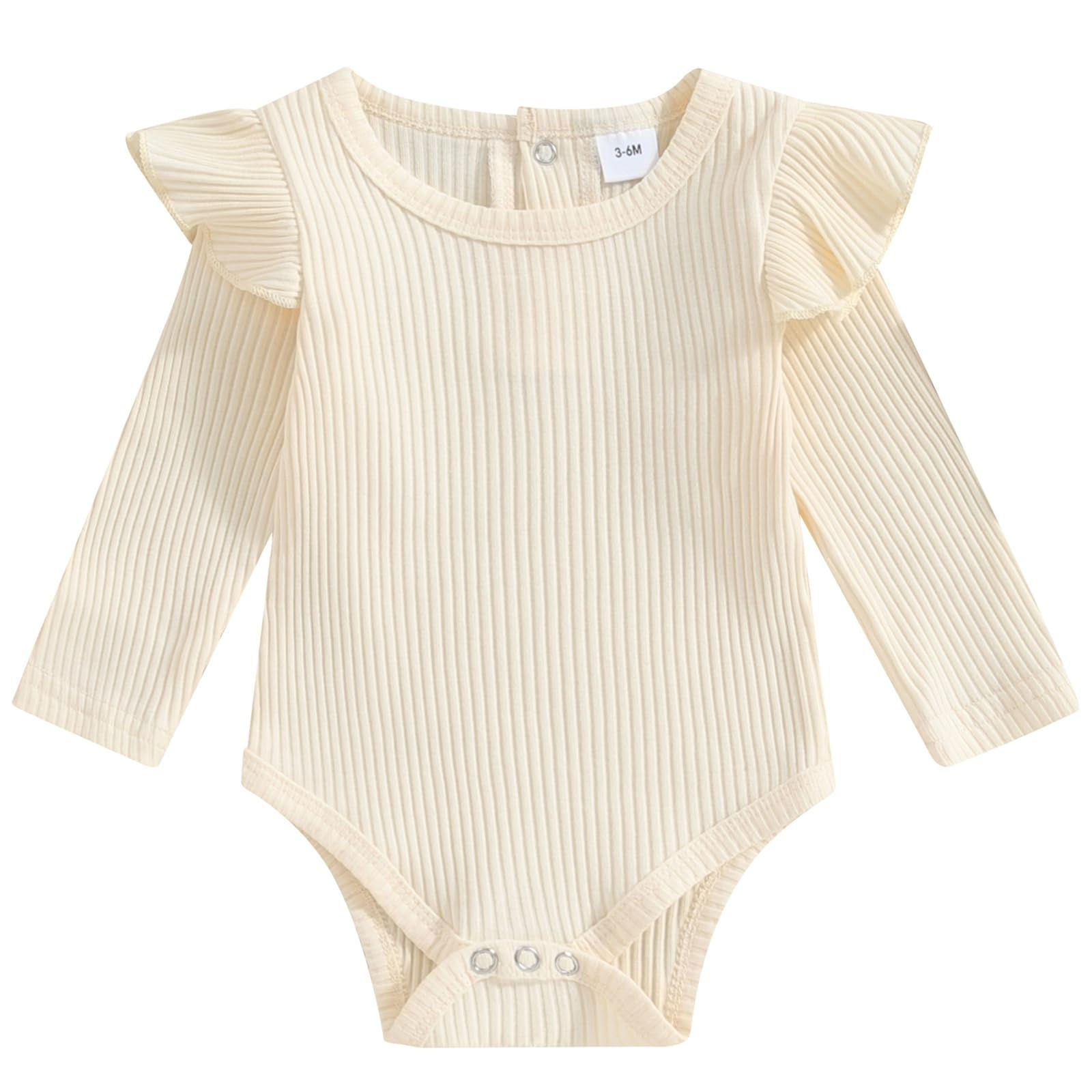 Ribbed Ruffle Bodysuit