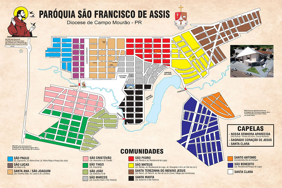 Clique para ver detalhes do mapa da paróquia