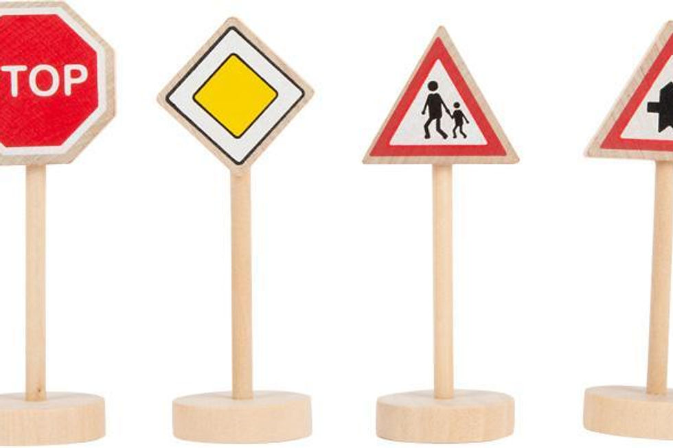 Miniaturbild: Verkehrsschilder-Set 25-teilig