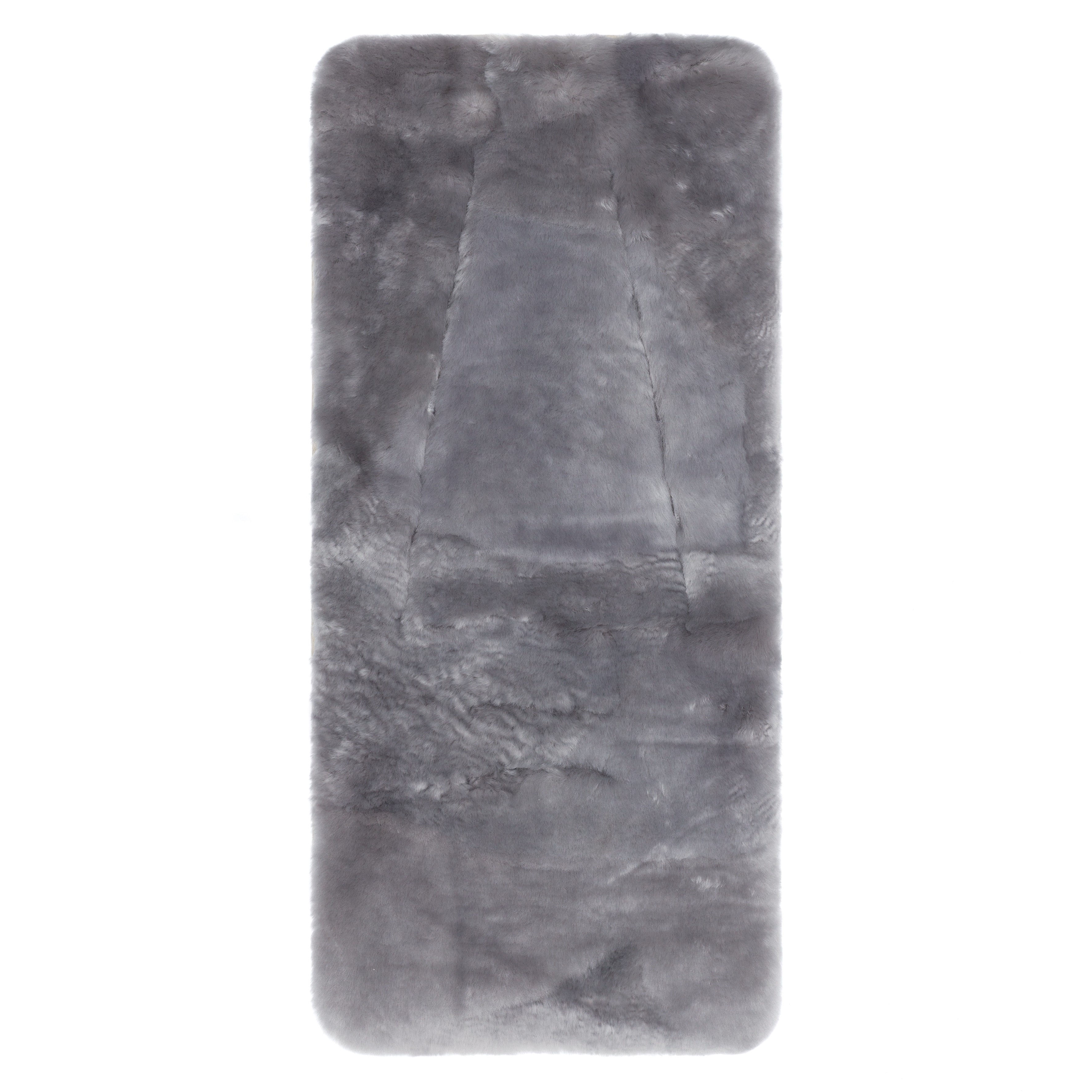 Lammfelleinlage grau (LxBxH): 73x33,5x3 cm