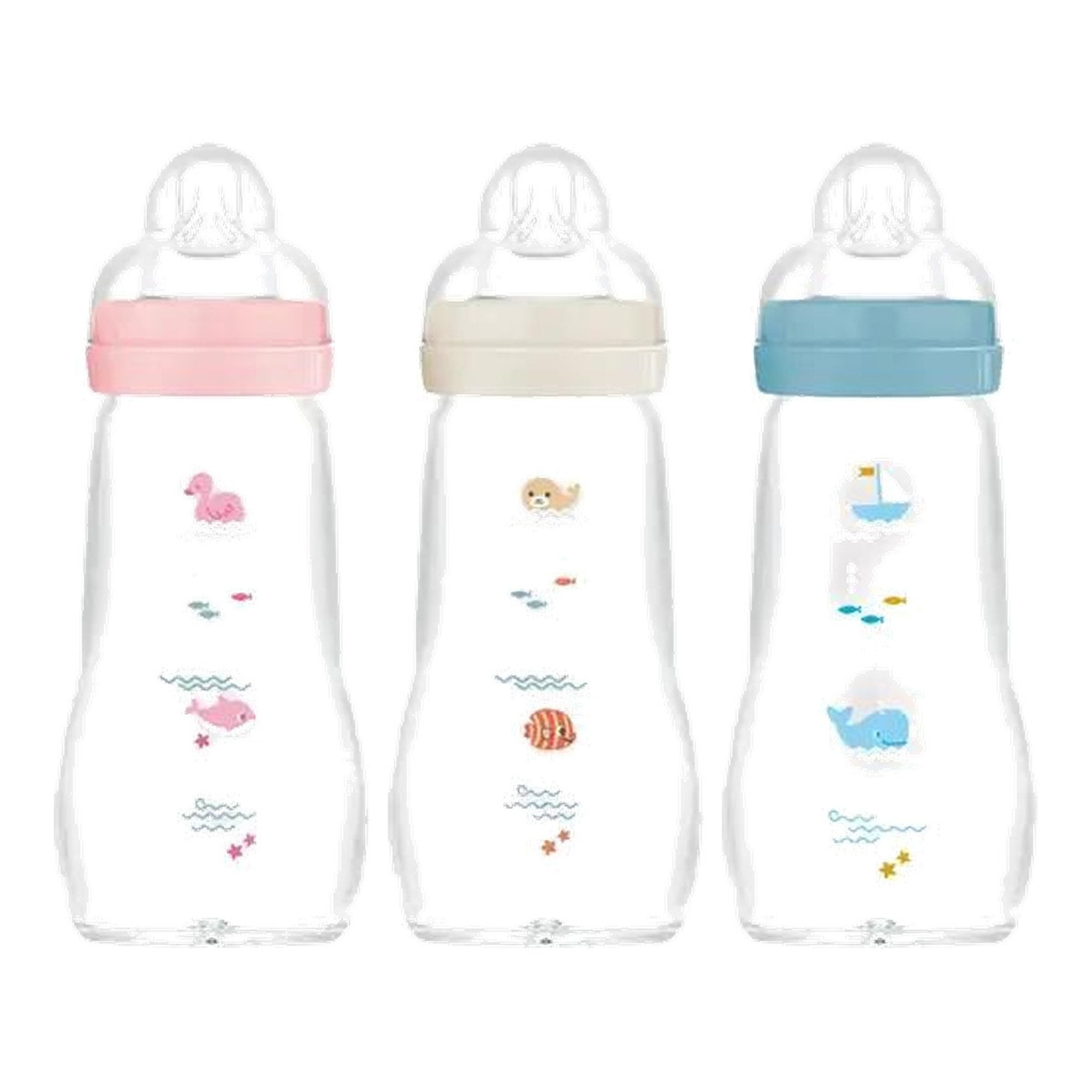 Feel Good Glass Bottle 260 ml 0+ 3fach sortiert