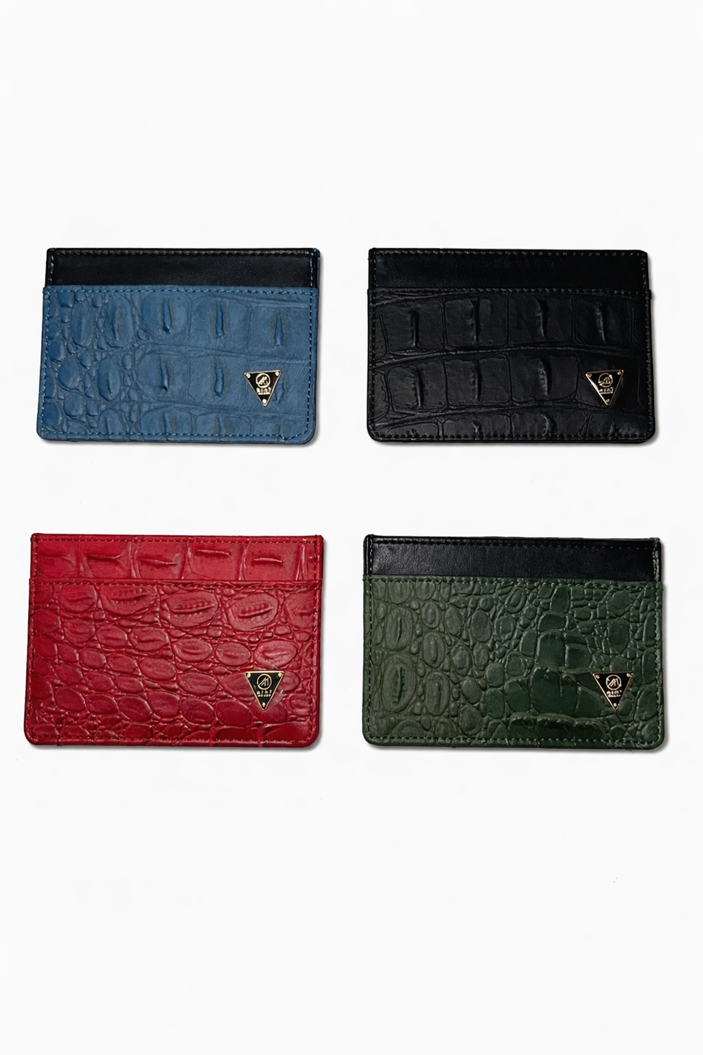 Mint Brand Crocodile Ultra Slim Card Wallet – Black, Green, Blue & Red