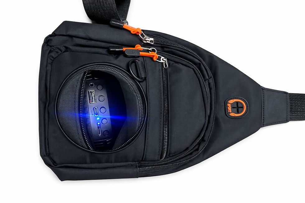 Thumbnail: Wireless portable speaker crossbody shoulder bags BT speaker for traveling with 