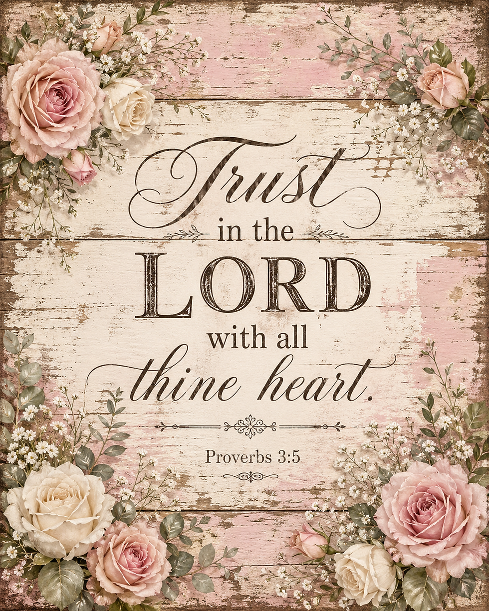 Thumbnail: Shabby Chic Bible Verse Digital Download