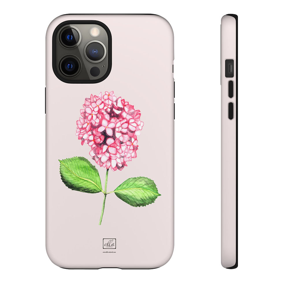 Thumbnail: Watercolor Hydrangea Tough Case — Hand-Painted Floral Phone Case