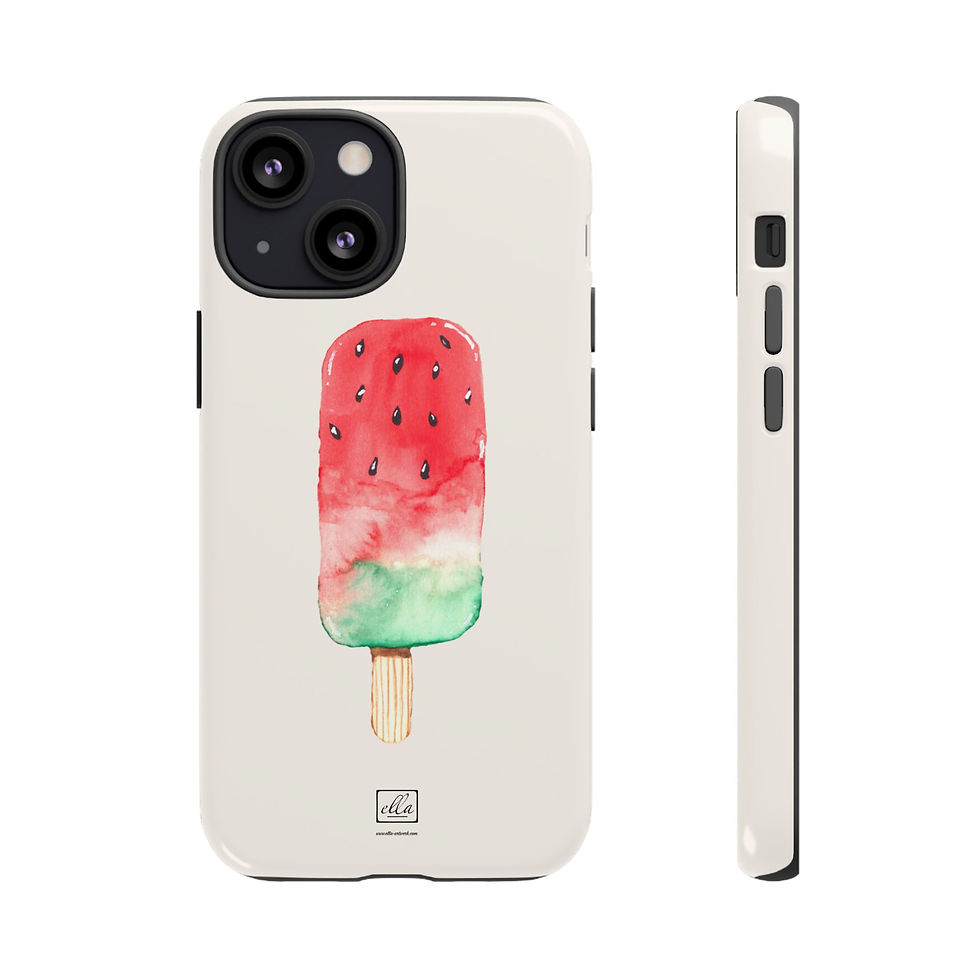 Thumbnail: Watercolor Colorful Popsicle Phone Case, Hand Painted Popsicle Design