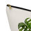 Thumbnail: Watercolor Monstera Leaf Accessory Pouch — Hand-Painted Beauty Case