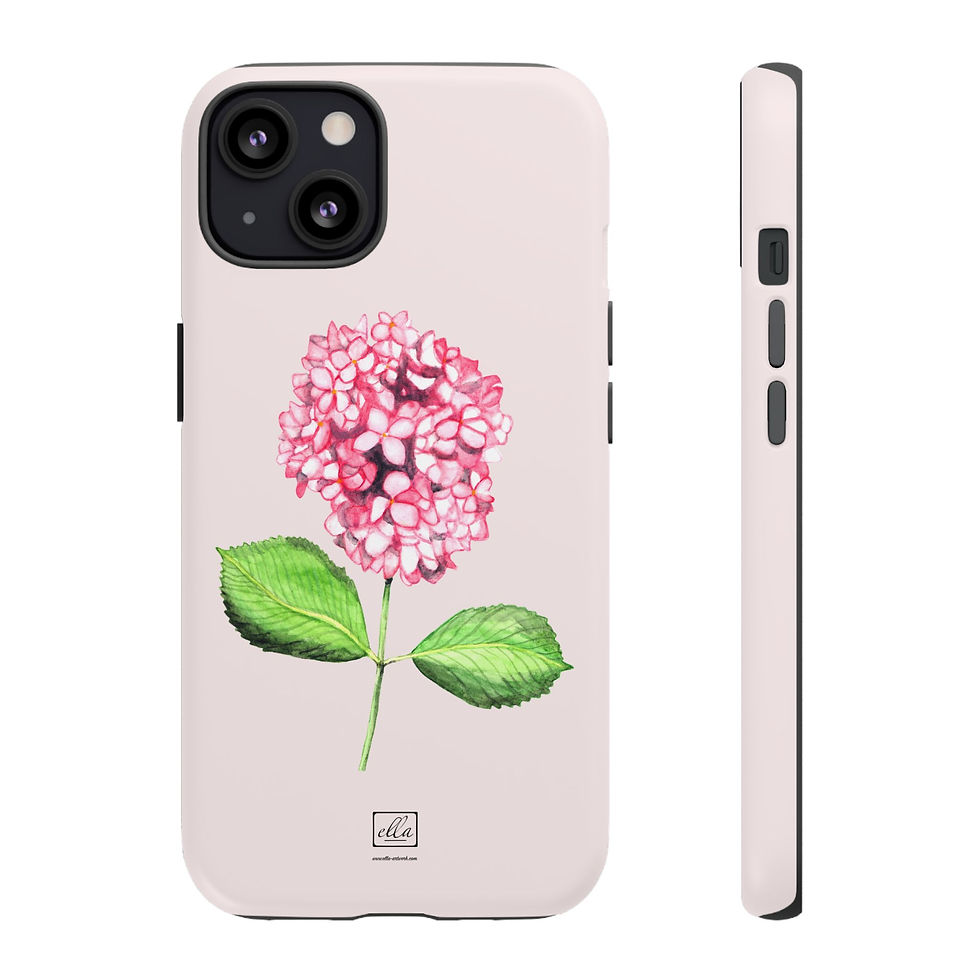 Thumbnail: Watercolor Hydrangea Tough Case — Hand-Painted Floral Phone Case