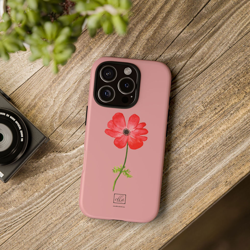 Thumbnail: Poppy Watercolor Tough Case Phone Case