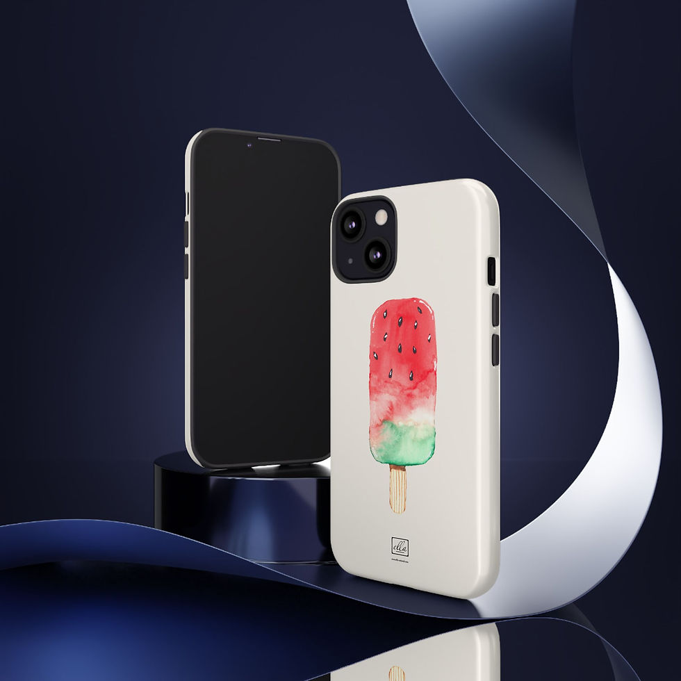 Thumbnail: Watercolor Colorful Popsicle Phone Case, Hand Painted Popsicle Design