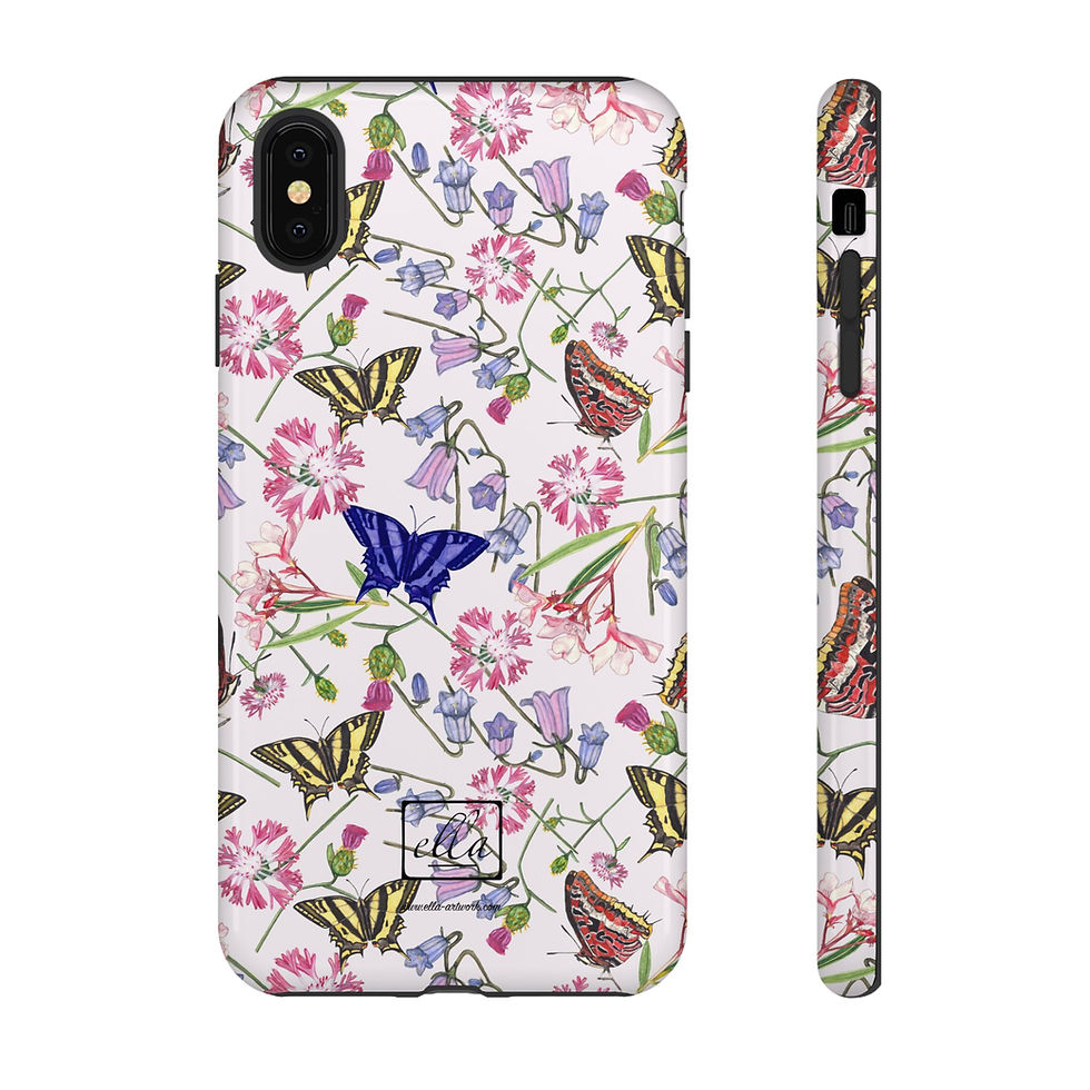 Thumbnail: Wildflower and Butterfly Pattern Phone Case
