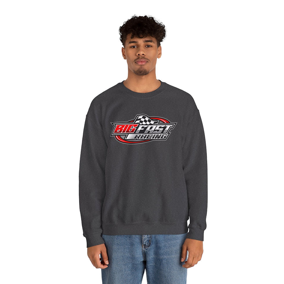 Thumbnail: Big Fast Racing Crewneck Sweatshirt