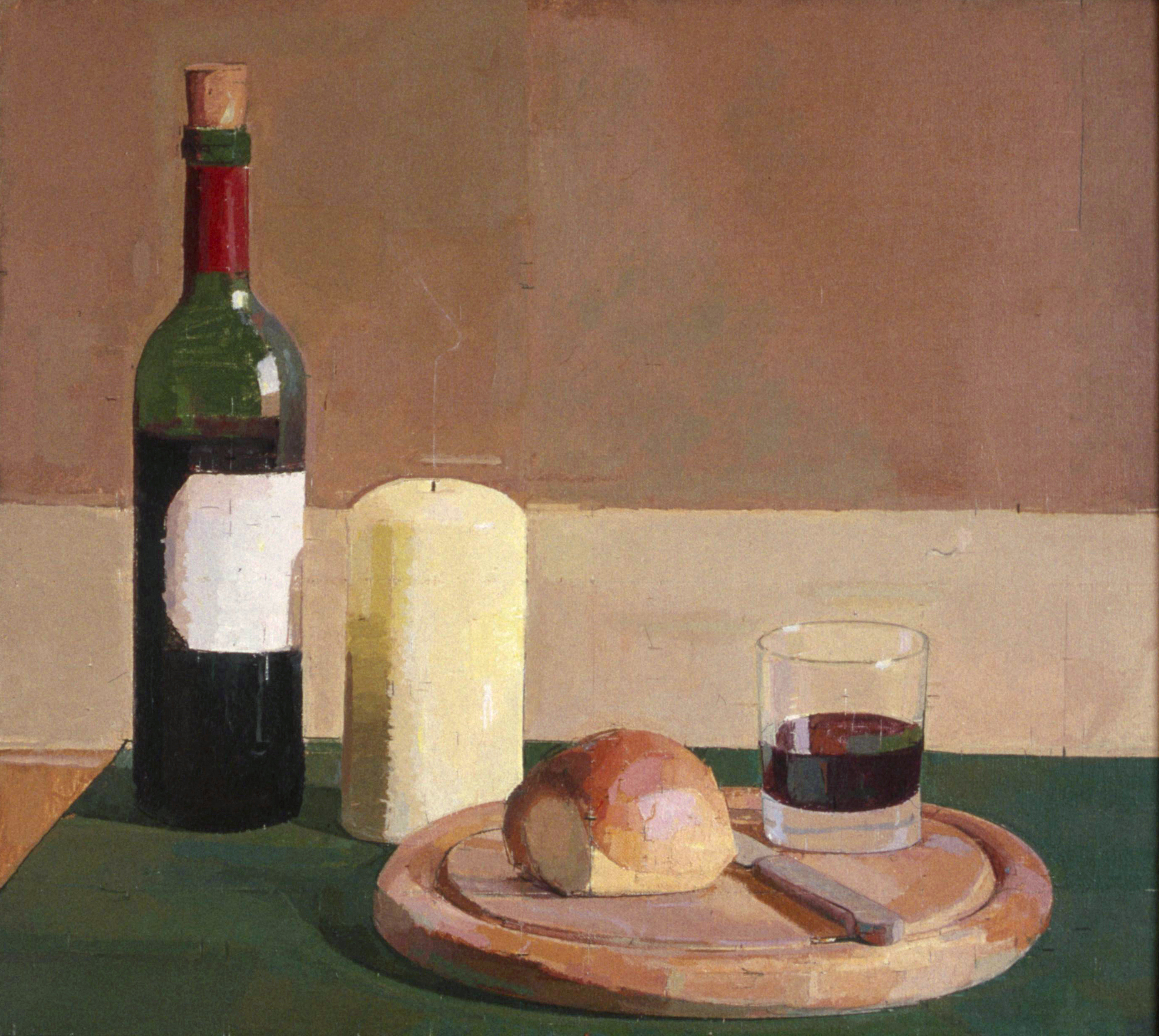 Still Life with Bread and Wine