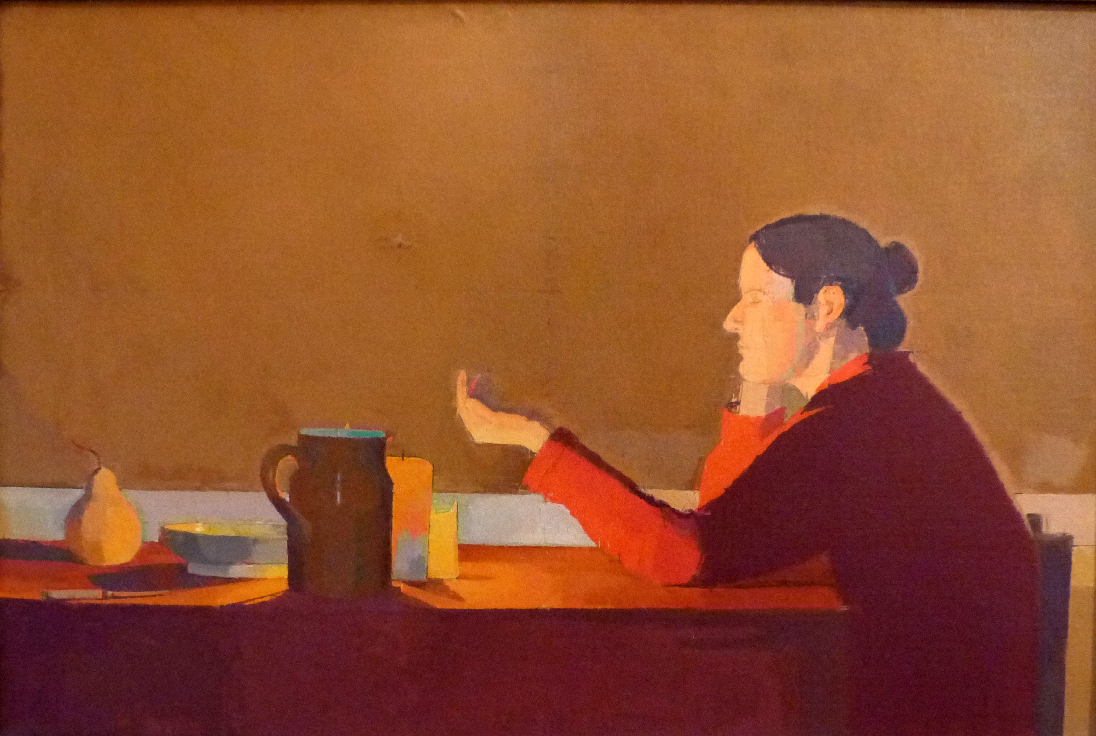 Figure at a Candlelit Table