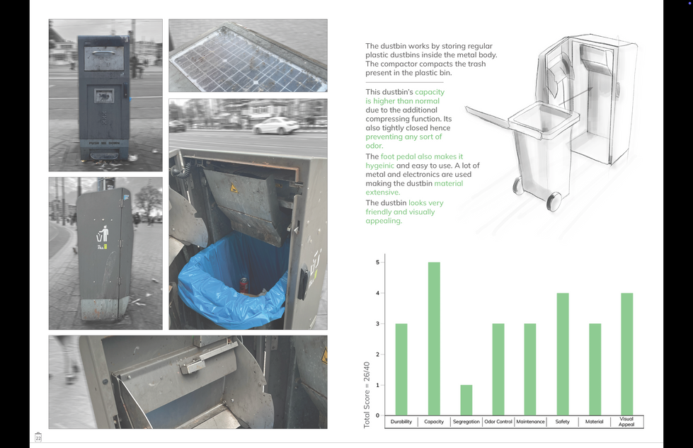 the dustbin looks very friendly and visually appealing
