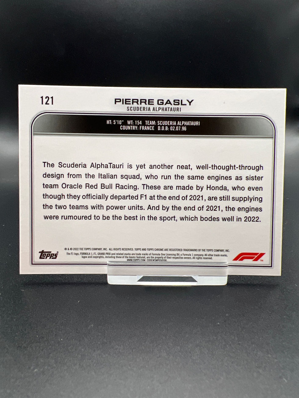 Thumbnail: Chrome 2022 Pierre Gasly #121