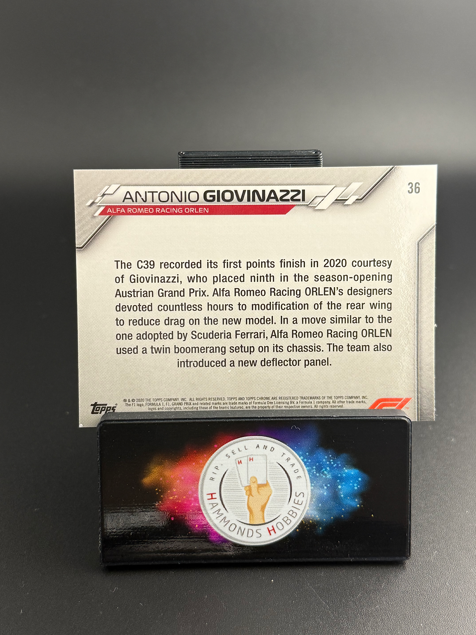 Miniature : Topps chrome 2020 Antonio giivinazzi #36